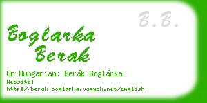 boglarka berak business card